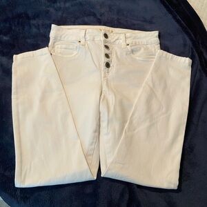 Grace & Lace white denim/jeggings.